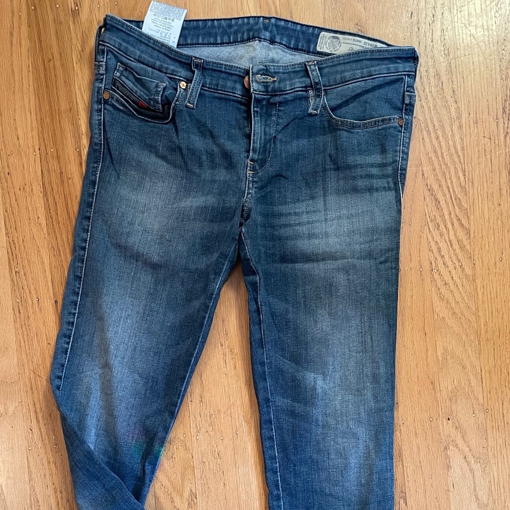 Diesel Skinzee-Low-S Jeans – W29 L32 – Super Slim Skinny – Stretch – 0687Q Wash